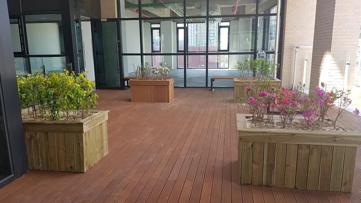 부평 다세대 옥상 데크 마감
